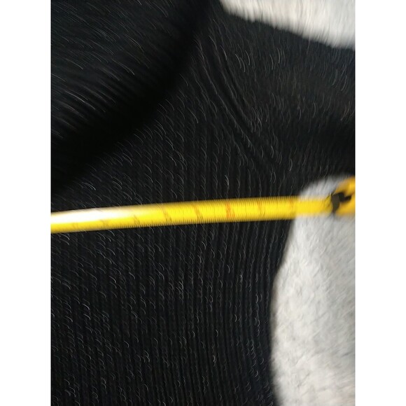 Boston Proper Cowl Neck Cold Shoulder Sweater Black Size Small Y2K Cozy - Picture 9 of 10